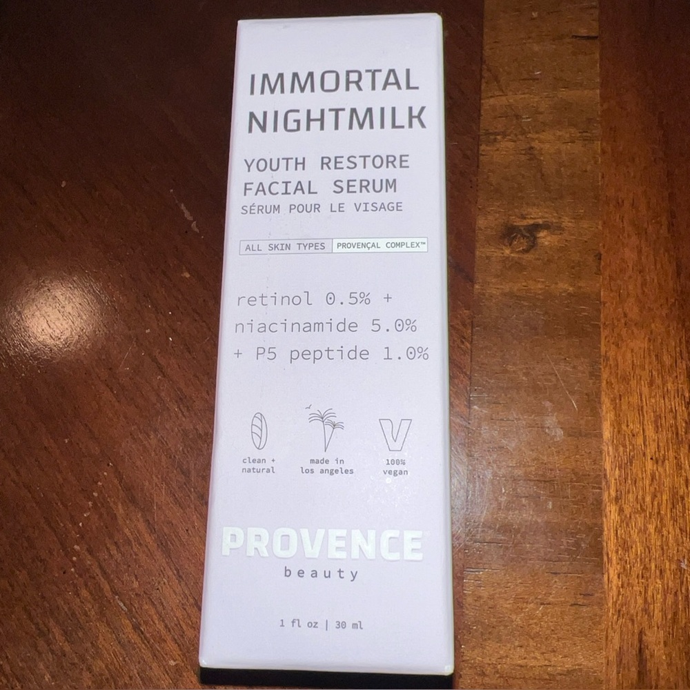 Provence Beauty Immortal Nightmilk Facial Serum - NWT